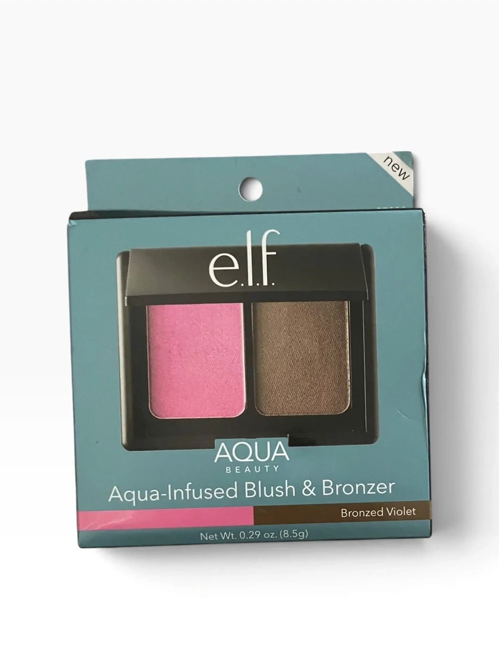 ELF Aqua-Infused Blush & Bronzer Bronzed Violet NWT